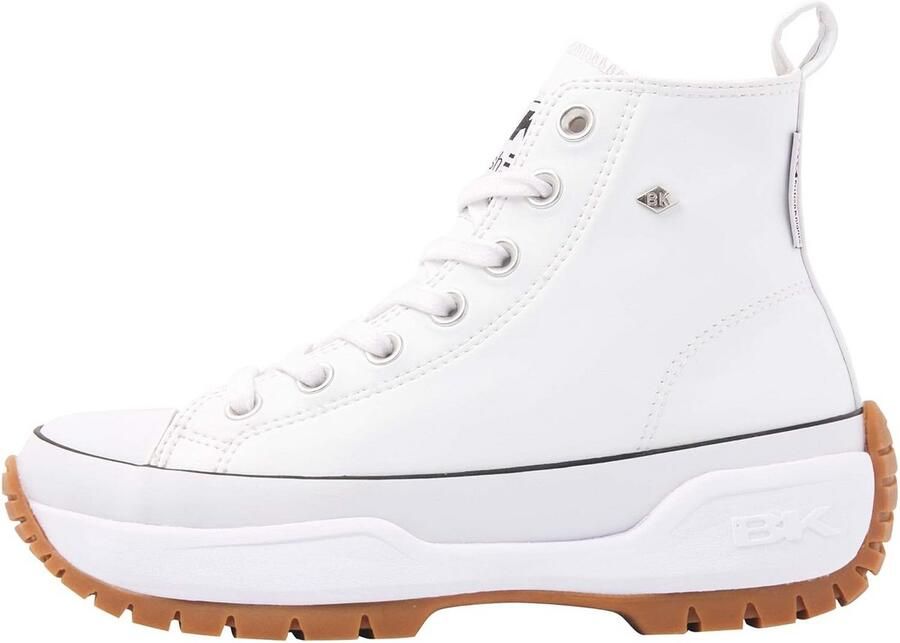 Dames Mid-High Sneakers Canvas Gekartelde Zool