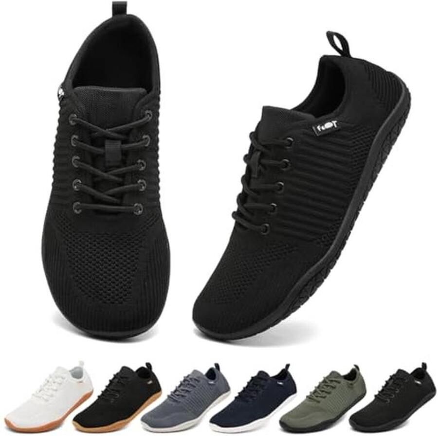 Dames Minimalist Sneaker Brede Teenbox Ademend Hardloopschoenen Blotevoeten Schoenen