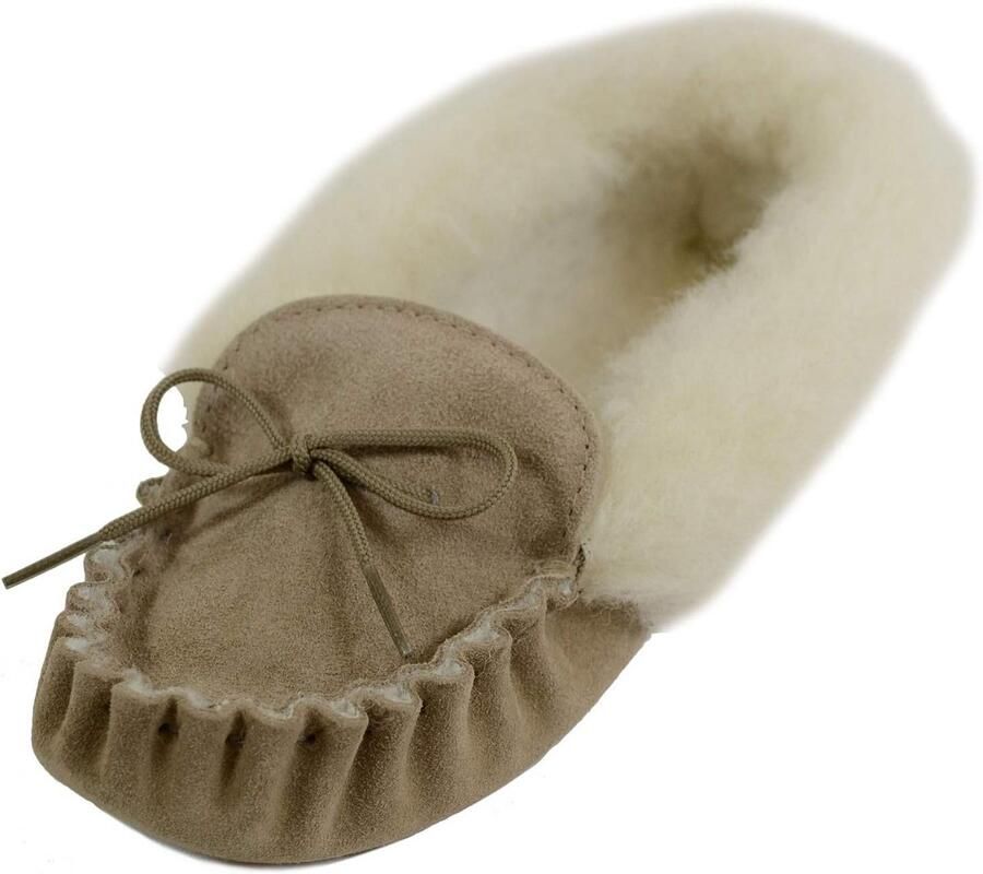 Dames Mocassin Pantoffels Dames Warm Gevoerde Instapslippers met Suède Zool