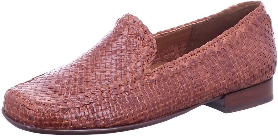 Dames mocassins Instappers Comfortabel lopen Gevlochten leer Bruin