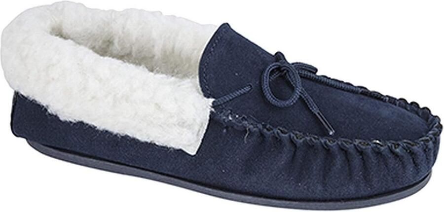 Dames Mocassins Suède met Warme Voering en Antislipzool Comfortabele Instappers