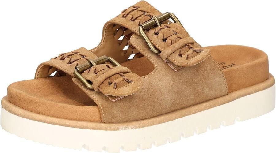 Mustang Shoes Slippers sandaal plateausandaal pool slides met comfortabel diep voetbed
