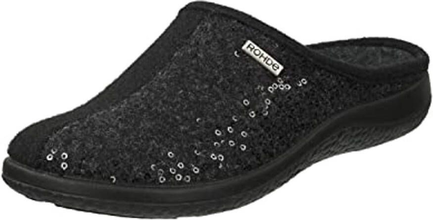 Dames muilen van zacht vilt met pailletten