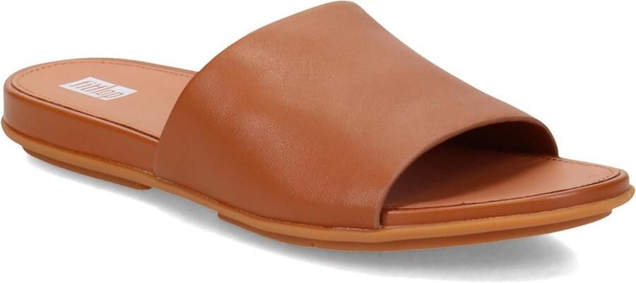 Dames Muiltjes Leer Comfortabele Slides voor Zomer en Strand