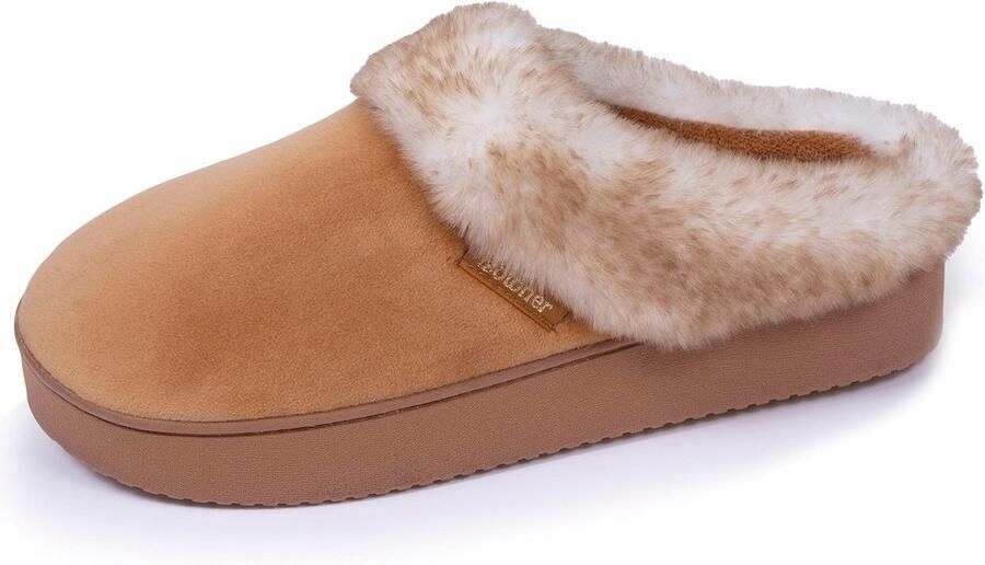 Dames Muiltjes met Wedge Hak Ultra Zacht Fluweel Comfortabel