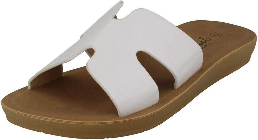 Dames Muiltjes Slip-On Zomer Schoenen Wit Synthetisch