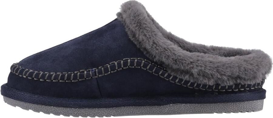 Dames Muiltjes Suède met Imitatiebont Voering