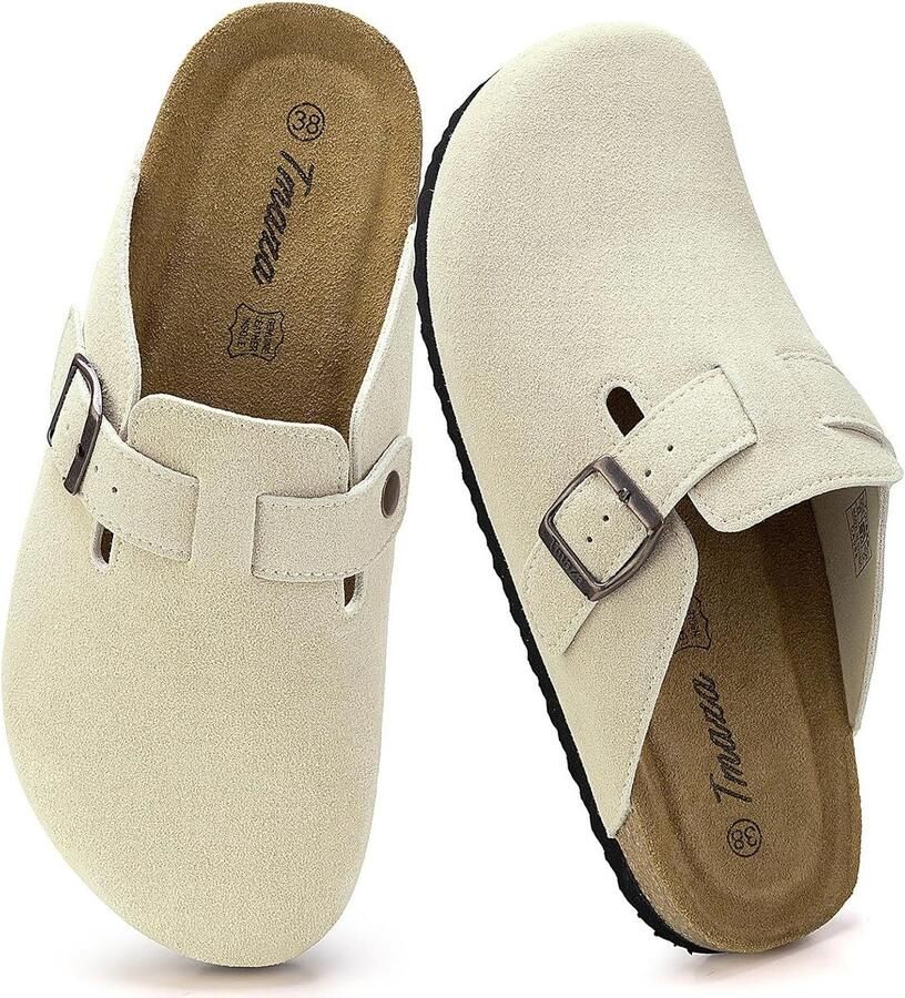 Dames Muiltjes Suède Slipper Instappers Antislip Comfortabel