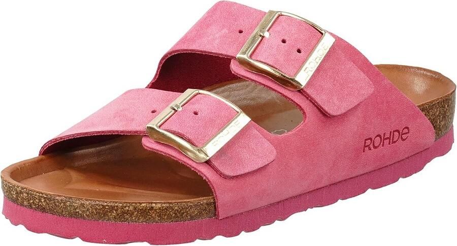 Comfortabele Leren Dames Instappers Zomer Pantoffels met Zacht Voetbed