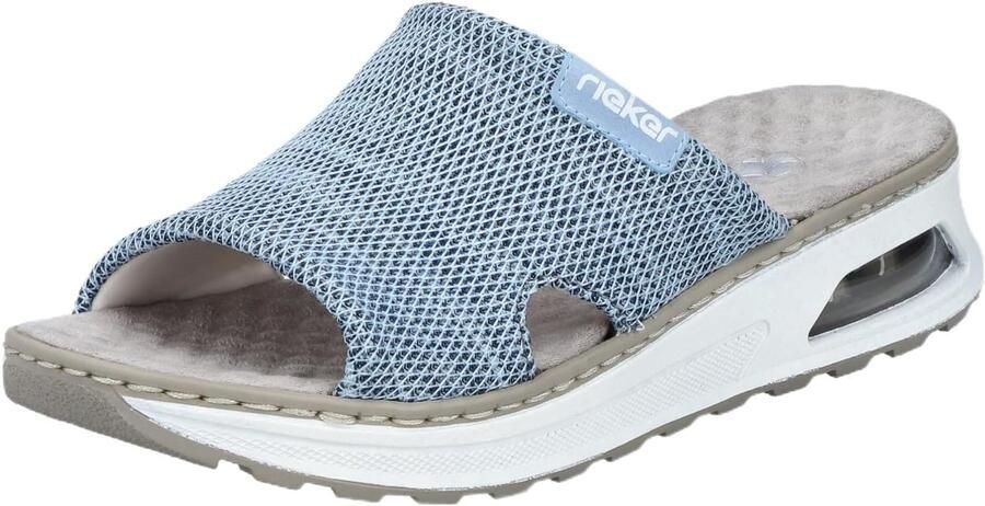 Rieker Slippers Zomerschoen pantoffel slippers sleehak in vegan uitvoering