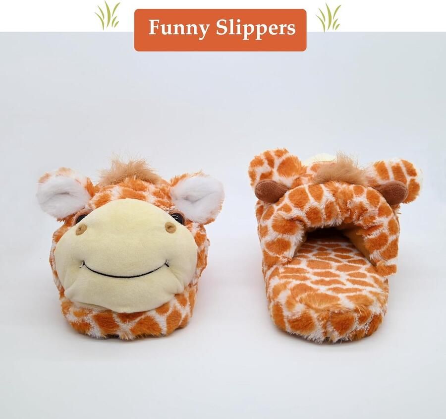 nieuwigheid dier pluche pantoffels winter indoor huis schuurslippers voor en nen