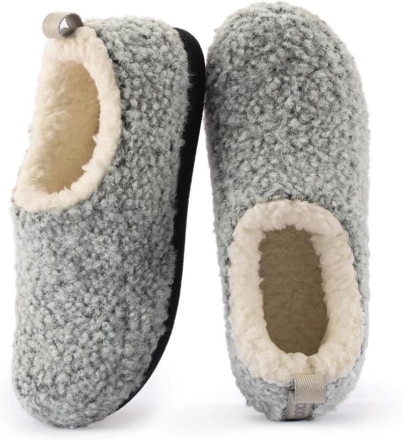Dames Nomade Slippers van Sherpa Fleece Comfortabele en Washbare Pantoffels voor Binnen en Buiten