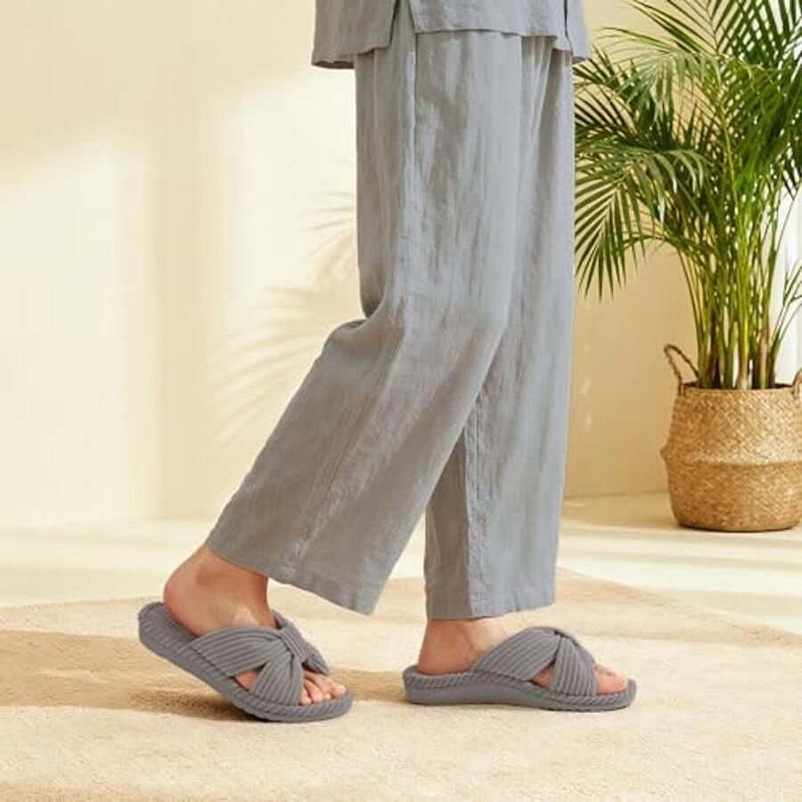 Dames Orthopedische Slippers Comfortabele Open Teen met Memory Foam