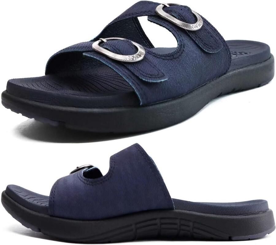 Orthopedische Dames Slippers met Voetbed voor Comfort en Ondersteuning