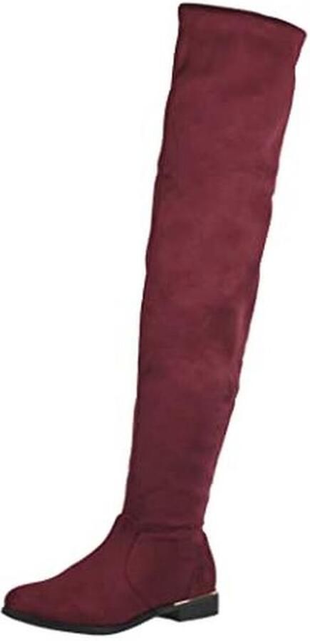 Dames Overknees Laarzen Suède Look