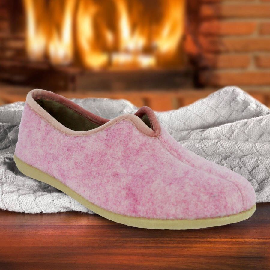 Dames pantoffel roze - Foto 1
