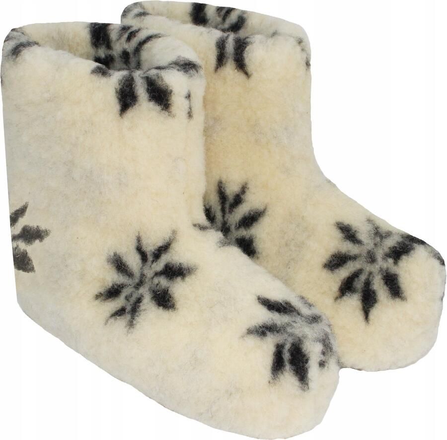 Dames Pantoffels Wol Merino 42 Hoge Instappers Sterren