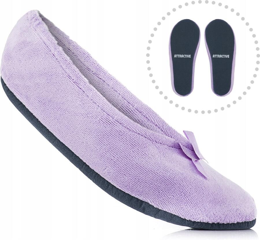 Dames pantoffels ballerina met antislipzool