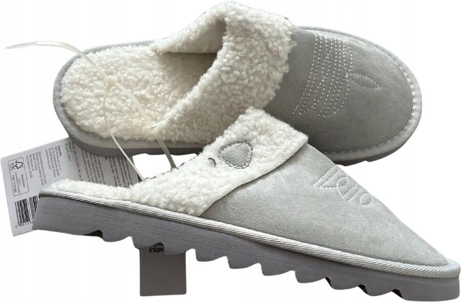 Dames pantoffels bergschoen stijl grijs