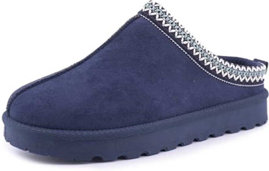 Dames Pantoffels Comfortabele Pluche Slippers met Memory Foam voor Binnen