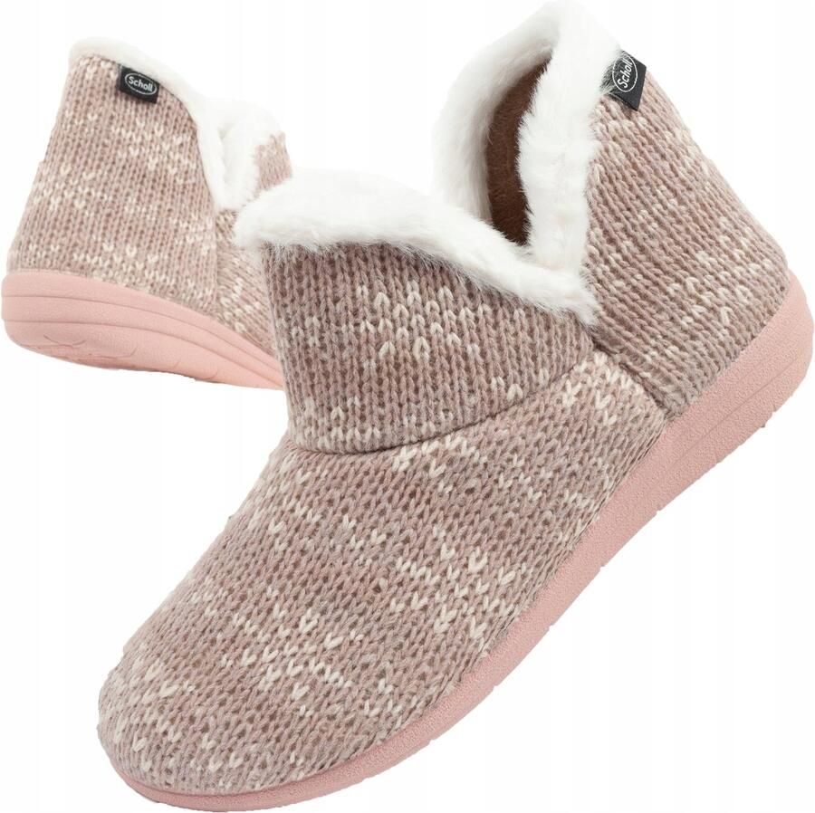 Dames Pantoffels Creamy Bootie Roze Warm & Comfortabel