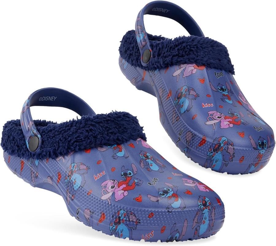 Dames Klompen Pantoffels Blauw Warm & Comfortabel