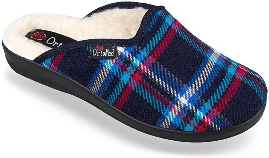 Dames pantoffels geruit warm licht en elegant