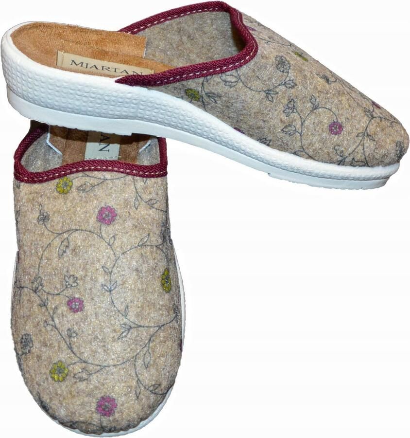 Dames Pantoffels Gevormd met Bloemendessin Comfort & Stijl