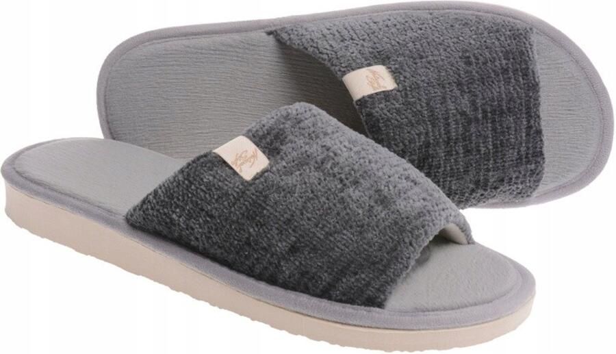 Dames Pantoffels Grafit Zacht Velours