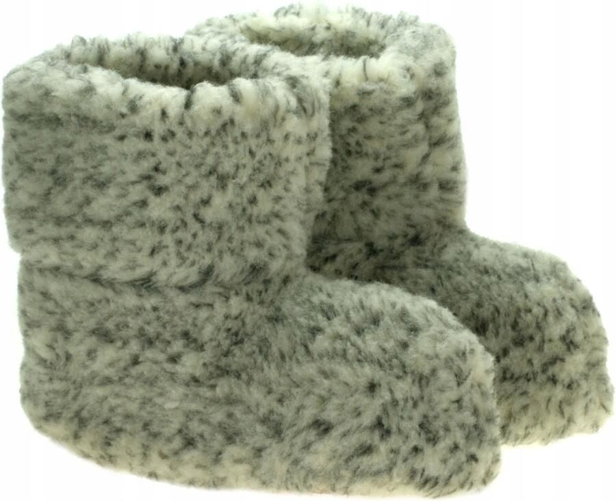 Dames Pantoffels Hoge Warme Zachte Pantoffels Grijs