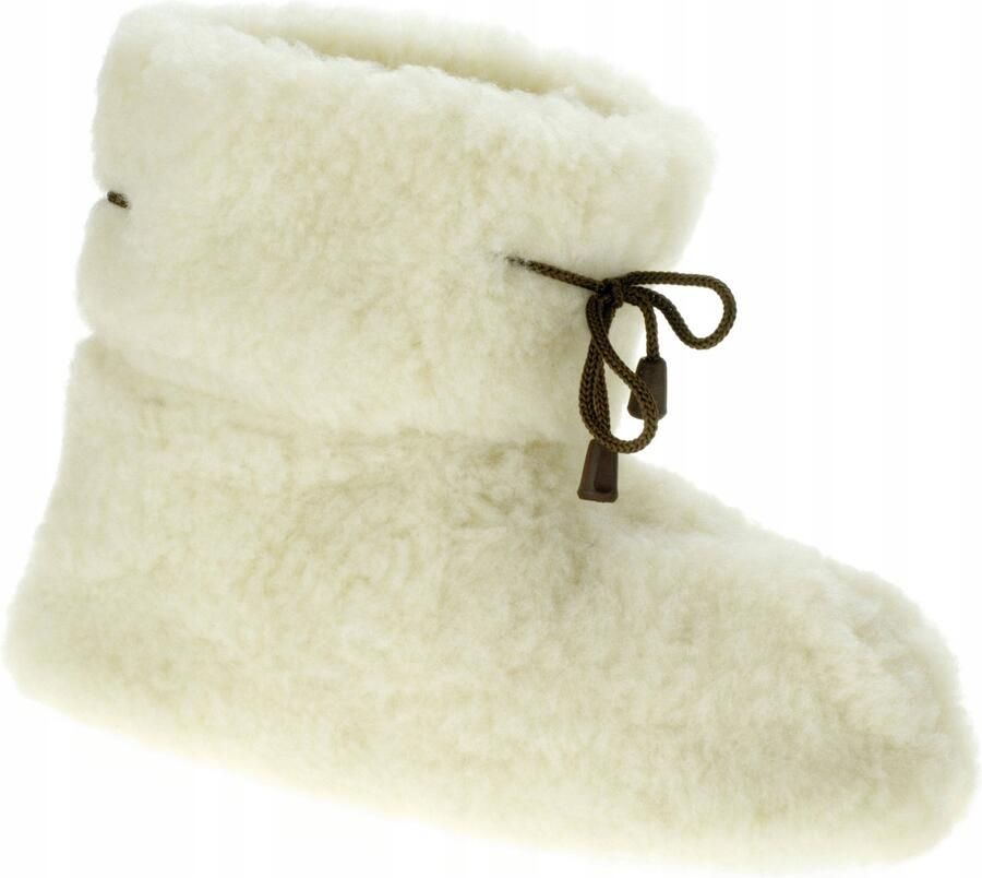 Dames Pantoffels Hoge Wol Sneeuwlaarzen met Veter Lichtbruin