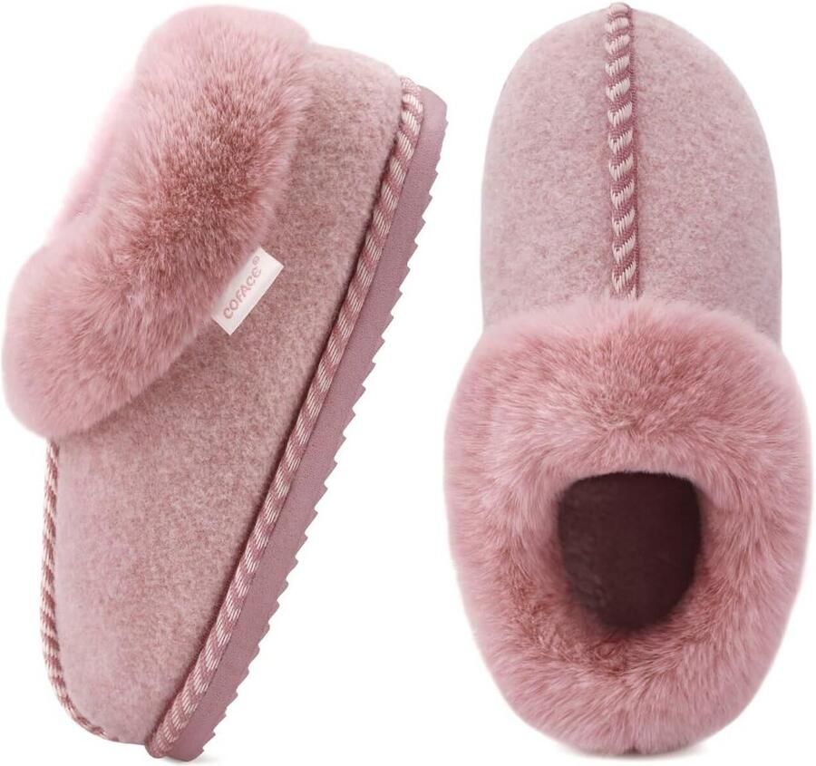 Dames Pantoffels Laarzen met Memory Foam Binnen en Buiten Comfortabel