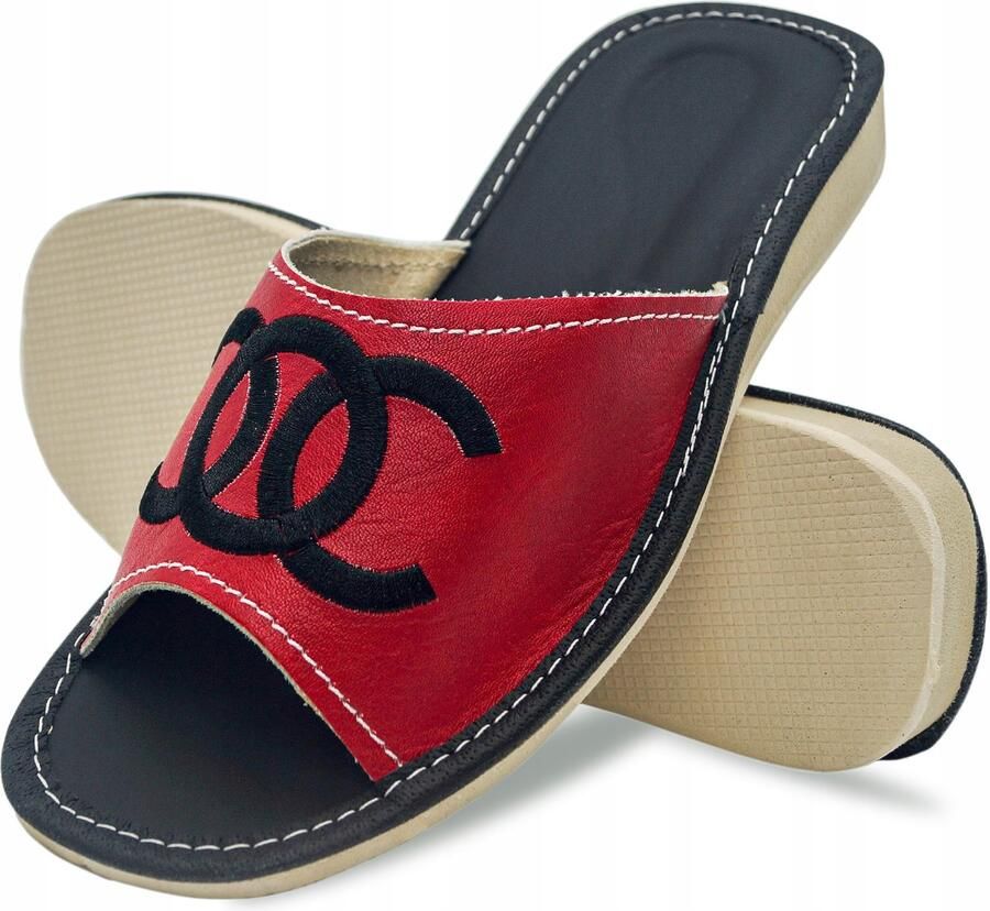 Dames Pantoffels Leer Antislip R. 35 Comfort & Stijl