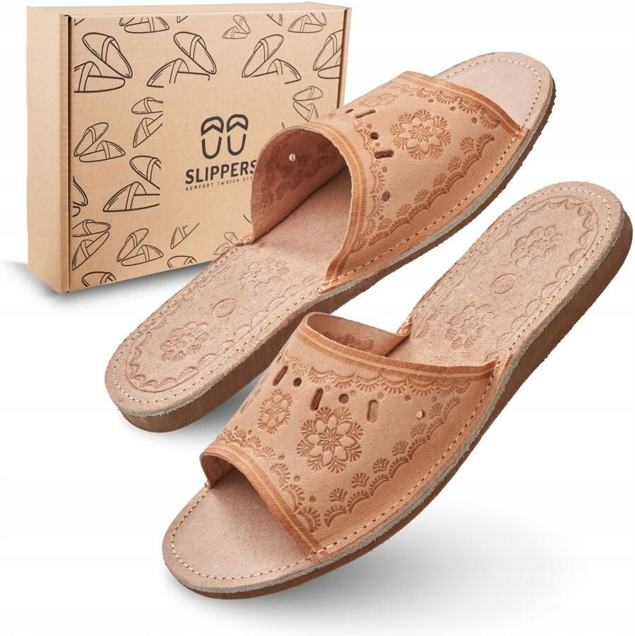 Dames Pantoffels Leer Comfortabele Huislaarzen