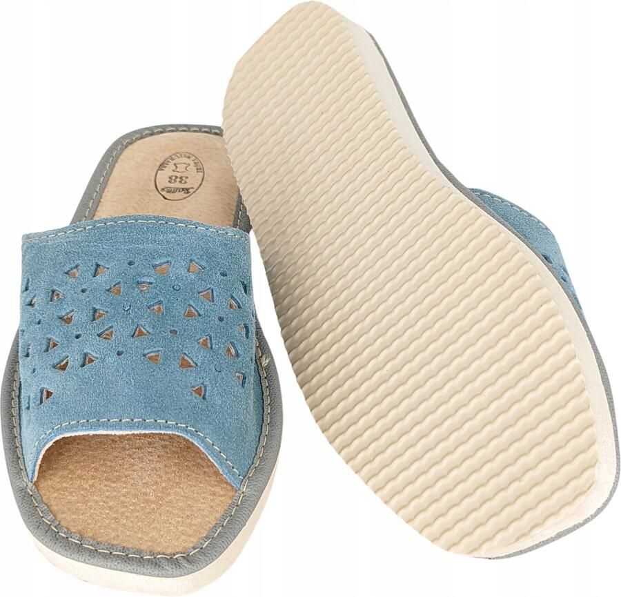 Dames Pantoffels Leer Comfortabele Huisschoenen