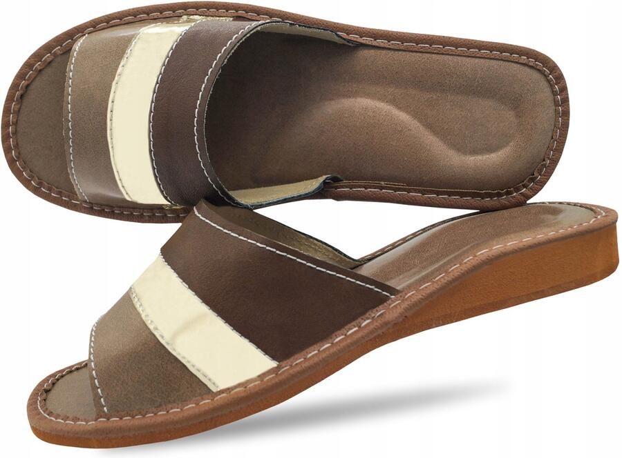 Dames Pantoffels Leer Comfortabele Instappers