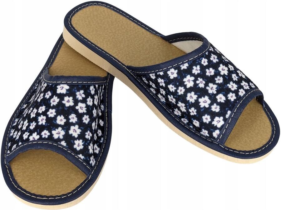 Dames Pantoffels Materiaal Bloemen Print