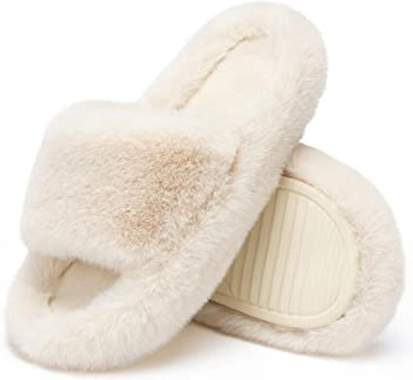 Dames Pantoffels Memory Foam Met Anti-Slip Zool Comfortabele Fuzzy Slippers voor Thuis