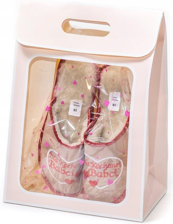 Dames Pantoffels met Borduring 'Voor Lieve Oma'
