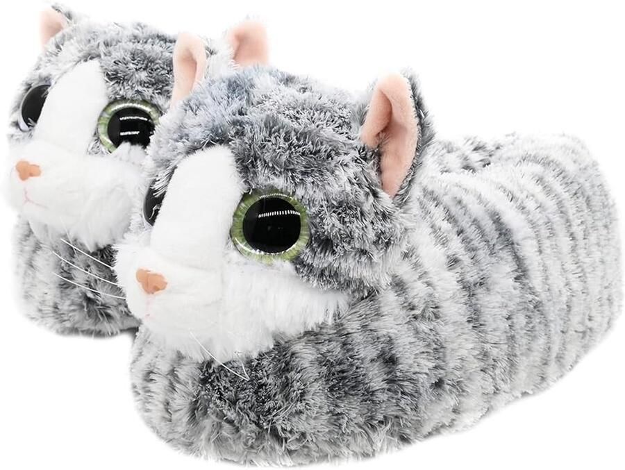 Dames pantoffels met kattenontwerp zachte binnenzool en warme voering