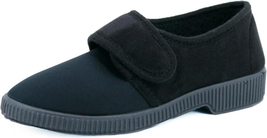 Dames pantoffels met klittenband comfortabele orthopedische sloffen