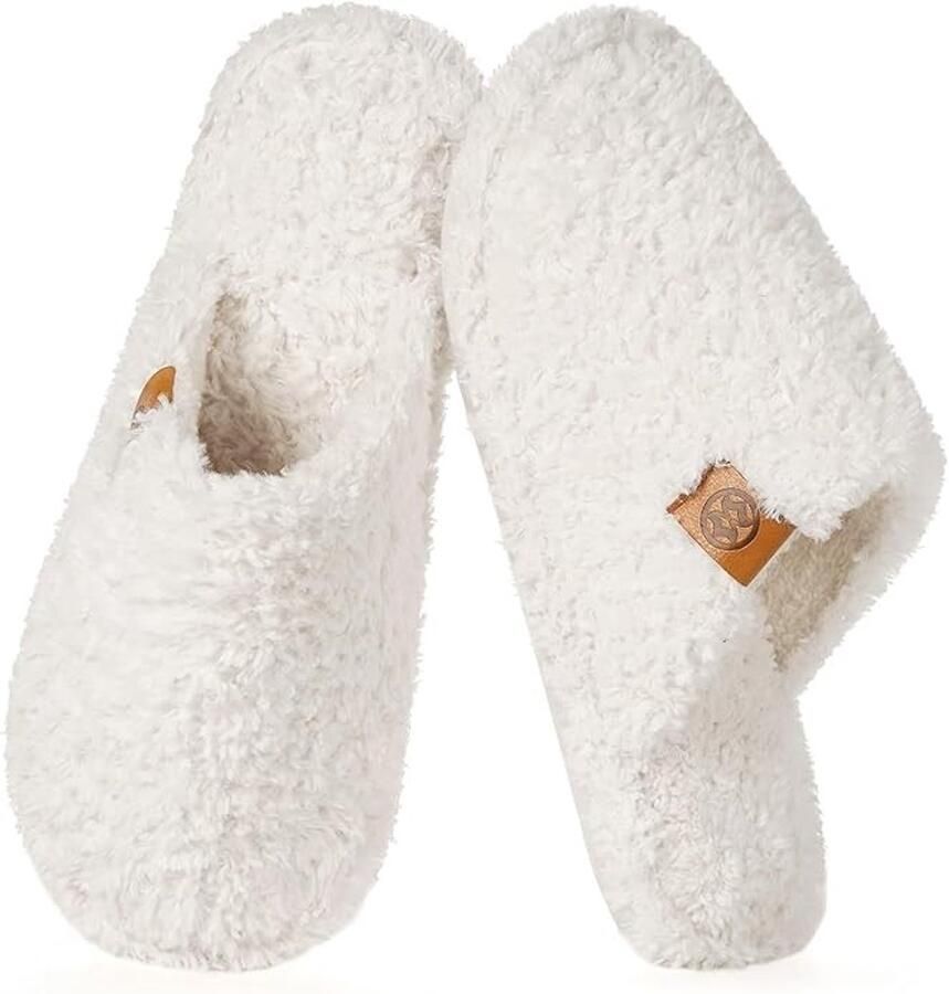 Dames pantoffels met kruisbanden en traagschuim zool Comfortabele antislip sloffen voor binnenshuis