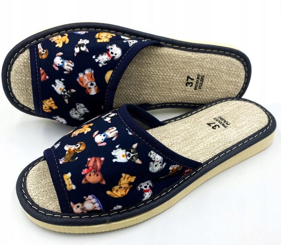 Dames pantoffels met panterprint