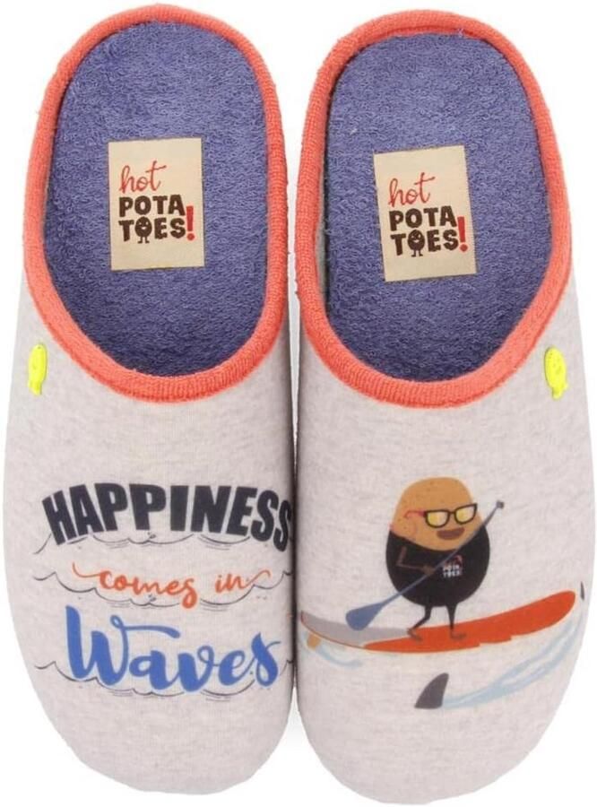 Dames Pantoffels met Suède en Stippen Comfortabele Instappers