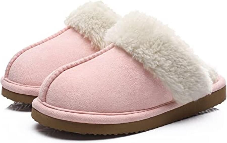 Dames Pantoffels met Traagschuim en Pluche Antislip