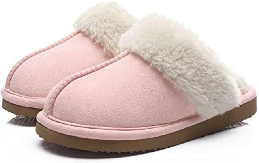 Dames Pantoffels met Traagschuim en Pluche Antislip