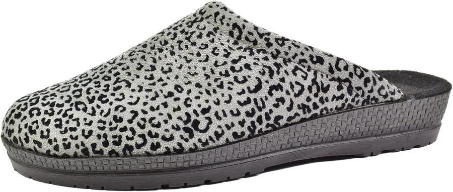 Dames Pantoffels met Vetersluiting Comfortabele Textiele Slippers met Viltbinnenzool