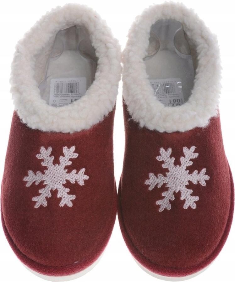 Dames Pantoffels 'Miśki Zakopiańskie' Warm Bordo