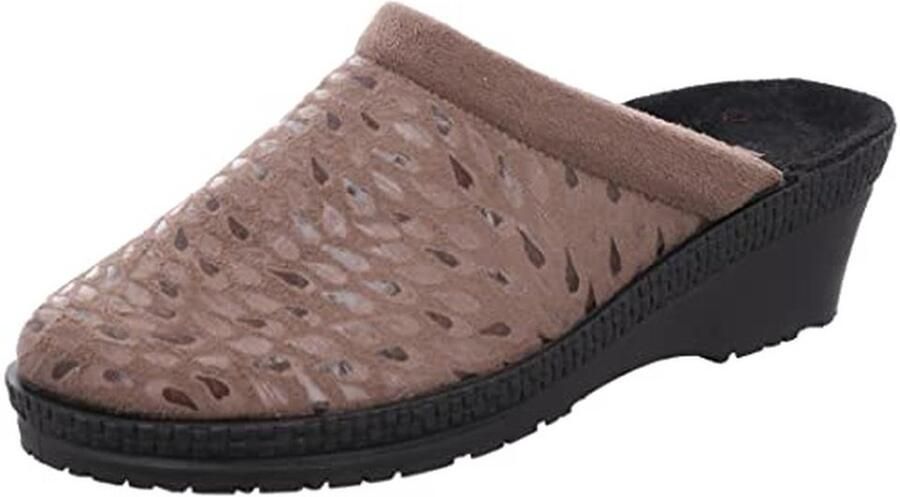 Dames Pantoffels Neustadt-50 in Fluweel met Sleehak