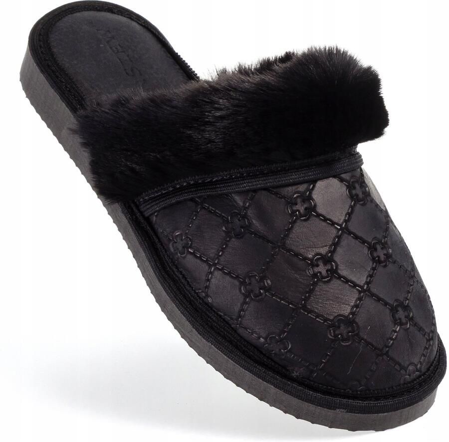 Dames Pantoffels Nubuck Leer Warm & Comfortabel